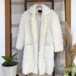 MINKPINK Faux Fur Coat